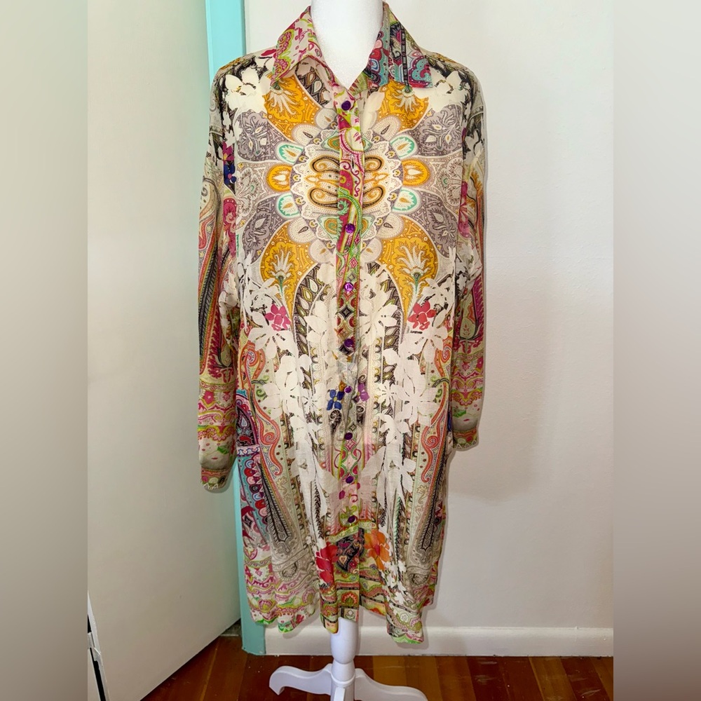ETRO Cotton & Silk Shirt Dress